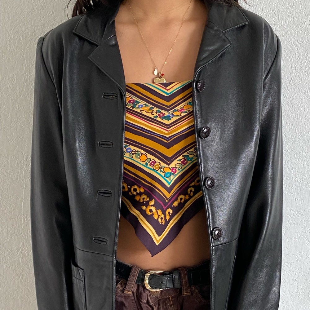 Genuine lamb skin leather jacket
